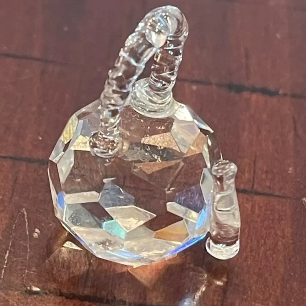 Crystal teapot figurine